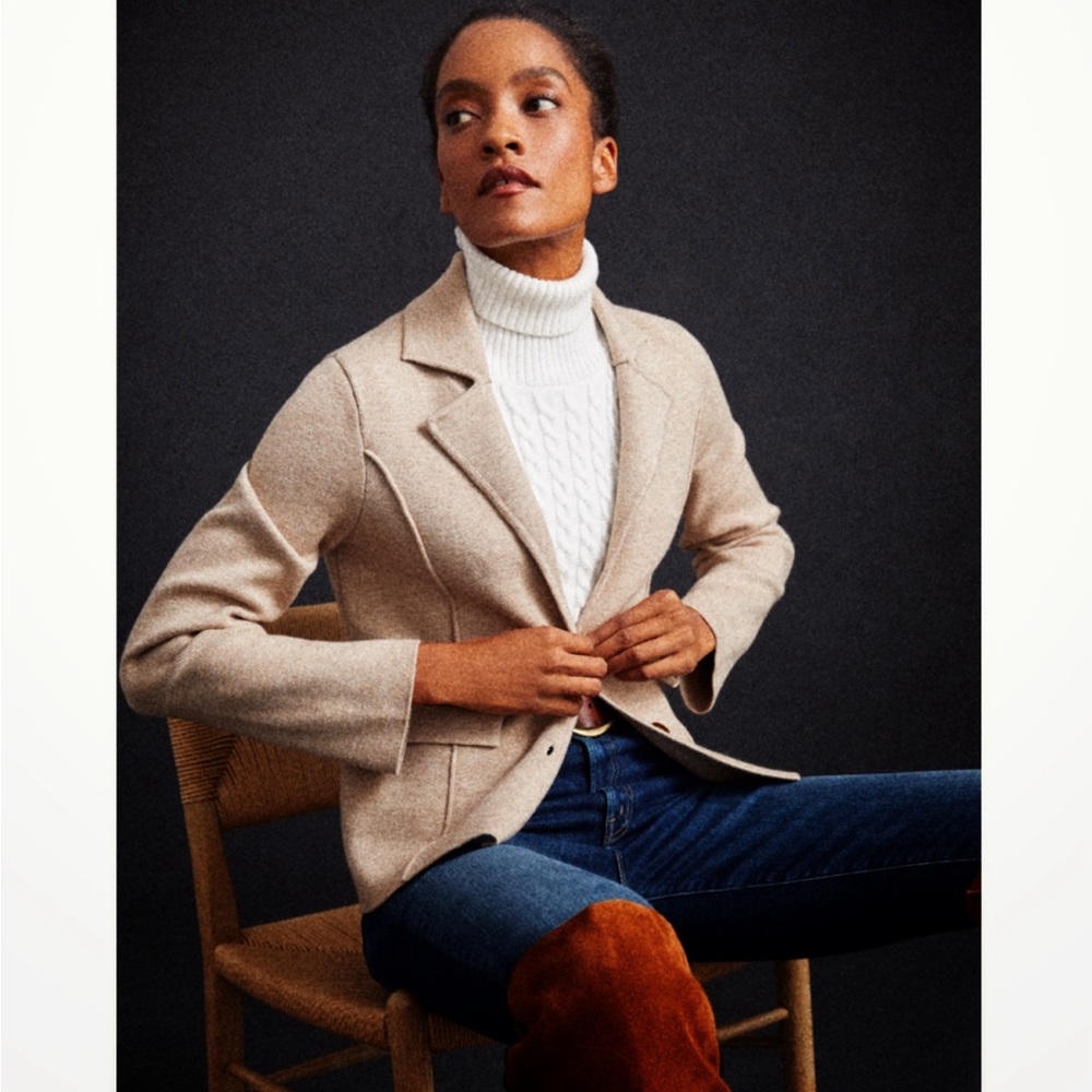 Anthropologie sweater blazer